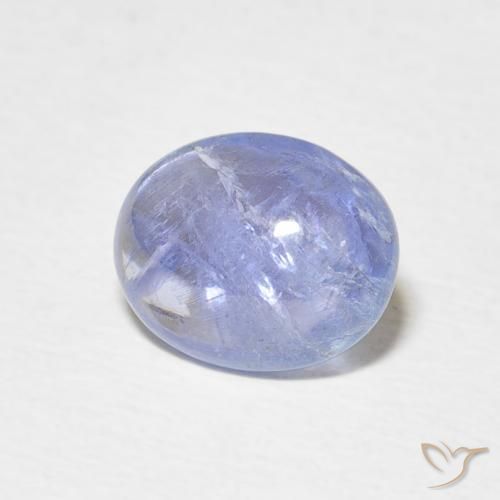 Tanzanita Azul púrpura claro natural de 3.01 ct, Ovalada, Transparente