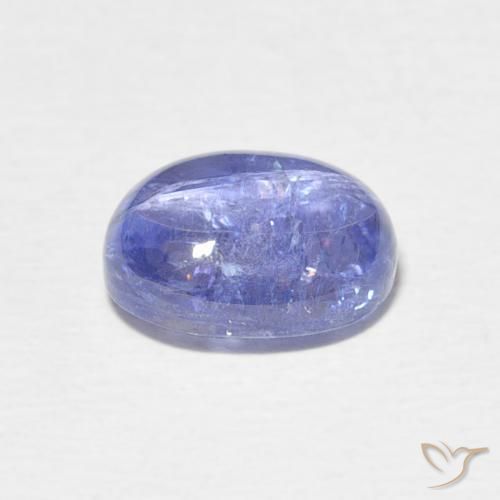 Tanzanita Azul violeta claro natural de 2.83 ct, Ovalada, Transparente