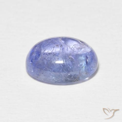 Tanzanita Azul púrpura claro natural de 3.51 ct, Ovalada, Transparente