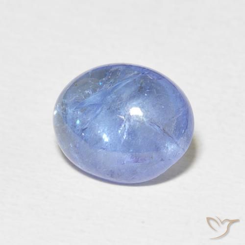 Tanzanita Azul claro natural de 3.40 ct, Ovalada, Transparente