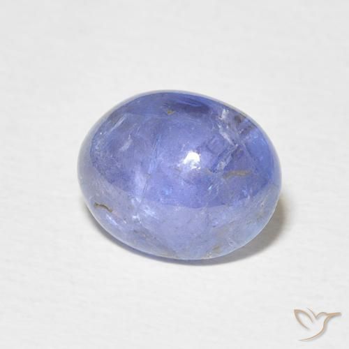 Tanzanita Azul violeta natural de 3.69 ct, Ovalada, Transparente