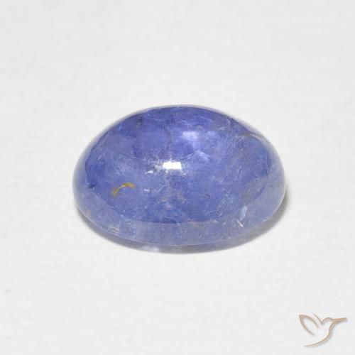 Tanzanita Azul violeta natural de 3.69 ct, Ovalada, Transparente
