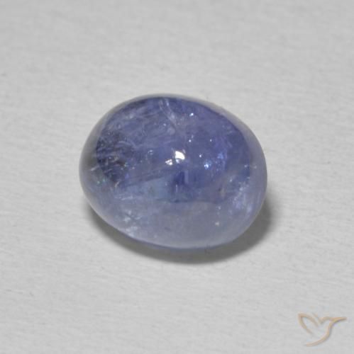 Tanzanita Azul violeta natural de 5.08 ct, Ovalada, Transparente