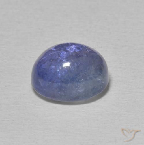 Tanzanita Azul violeta natural de 5.08 ct, Ovalada, Transparente