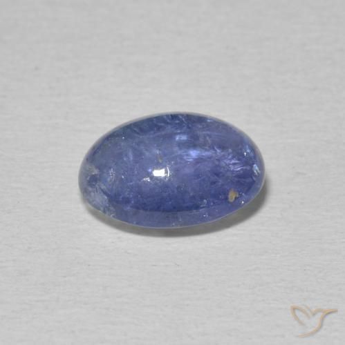 Tanzanita Azul púrpura claro natural de 3.34 ct, Ovalada, Transparente