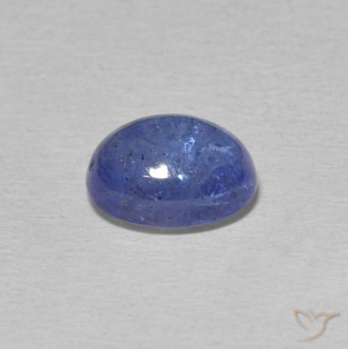 Tanzanita Azul violeta intenso natural de 2.81 ct, Ovalada, Transparente