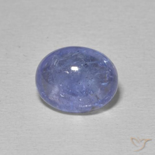 3.74ct Natural Azul violeta intenso tanzanita, Ovalada, Transparente