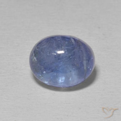 4.73ct Natural Celeste tanzanita, Ovalada, Transparente