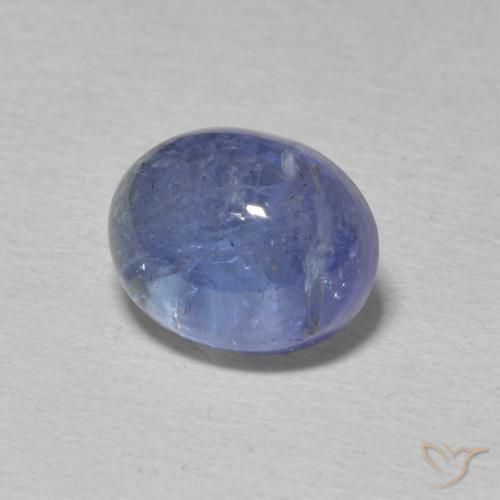 Tanzanita Celeste natural de 4.73 ct, Ovalada, Transparente