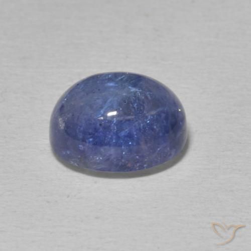 Tanzanita Celeste natural de 4.73 ct, Ovalada, Transparente