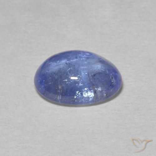 Tanzanita Azul violeta intenso natural de 2.52 ct, Ovalada, Transparente