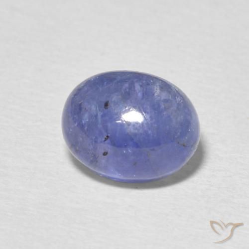 Tanzanita Azul violeta intenso natural de 3.23 ct, Ovalada, Translúcido