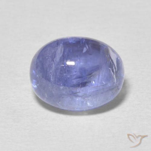 4.40ct Natural Azul violeta claro tanzanita, Ovalada, Transparente