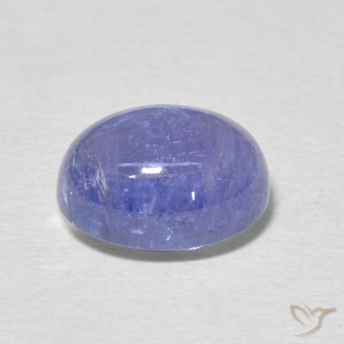 Tanzanita Azul violeta claro natural de 4.40 ct, Ovalada, Transparente