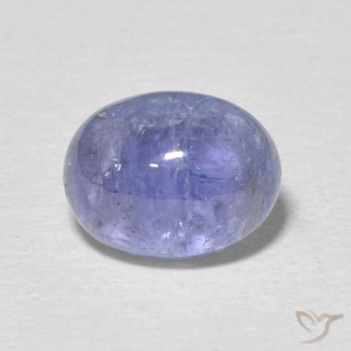 3.59ct Natural Azul violeta intenso tanzanita, Ovalada, Transparente