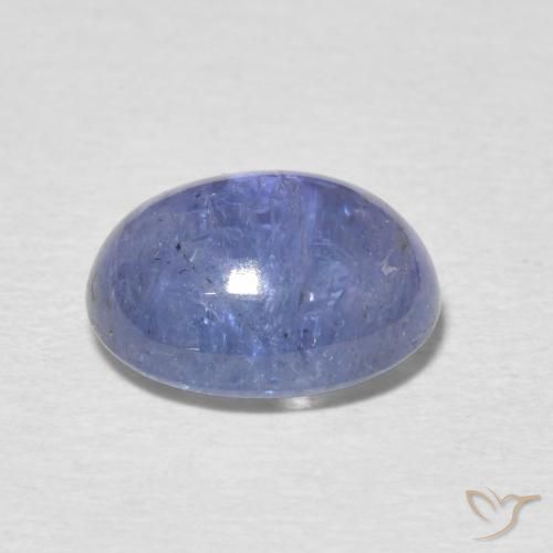 Tanzanita Azul violeta intenso natural de 3.59 ct, Ovalada, Transparente