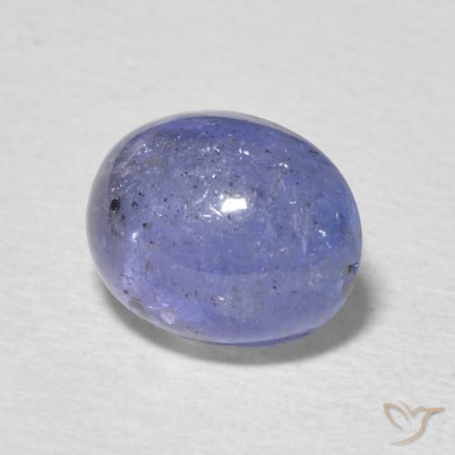 Tanzanita Azul oscuro natural de 3.04 ct, Ovalada, Transparente