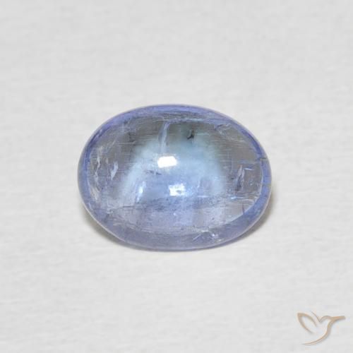 1.52ct Natural Azul claro tanzanita, Ovalada, Transparente