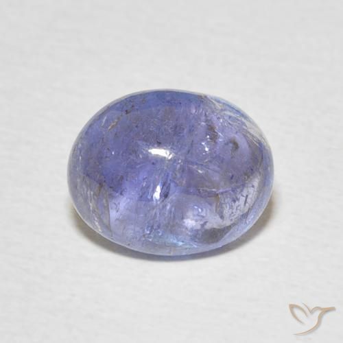 3.57ct Natural Azul violeta intenso tanzanita, Ovalada, Transparente