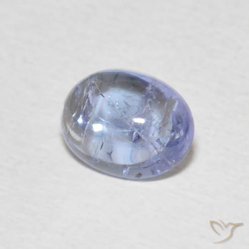Tanzanita Celeste natural de 1.40 ct, Ovalada, Transparente