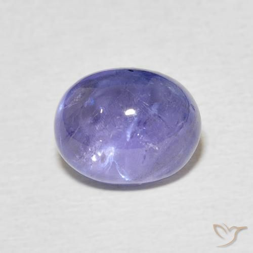 3.22ct Natural Azul violeta intenso tanzanita, Ovalada, Transparente