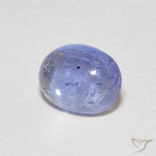 Tanzanita Azul púrpura claro natural de 2.50 ct, Ovalada, Transparente