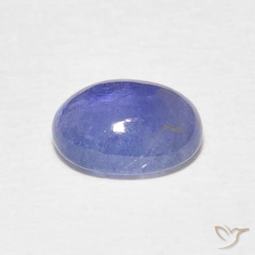 Tanzanita Azul violeta intenso natural de 2.57 ct, Ovalada, Translúcido