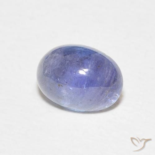 Tanzanita Azul violeta intenso natural de 1.83 ct, Ovalada, Translúcido