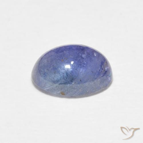 Tanzanita Azul violeta intenso natural de 1.83 ct, Ovalada, Translúcido
