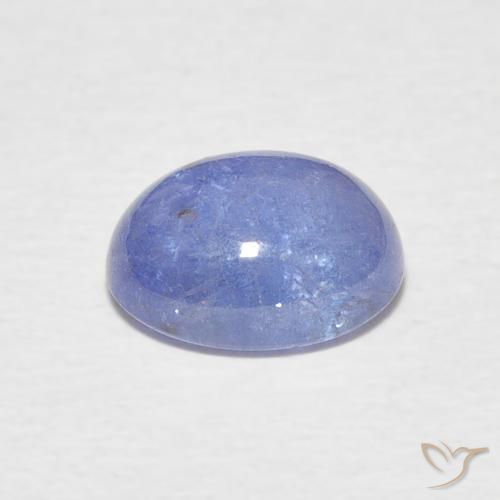 Tanzanita Azul violeta intenso natural de 2.70 ct, Ovalada, Transparente