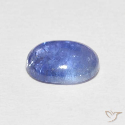 Tanzanita Azul violeta intenso natural de 2.88 ct, Ovalada, Transparente