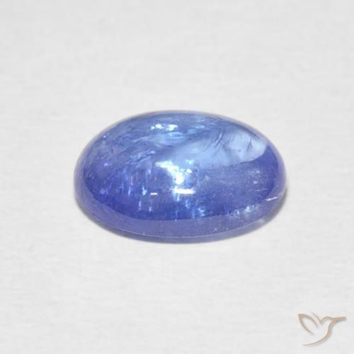 Tanzanita Azul violeta claro natural de 2.87 ct, Ovalada, Transparente