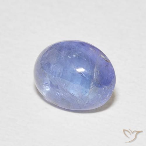 Tanzanita Azul oscuro natural de 3.32 ct, Ovalada, Transparente