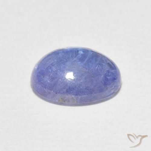 Tanzanita Azul oscuro natural de 3.32 ct, Ovalada, Transparente