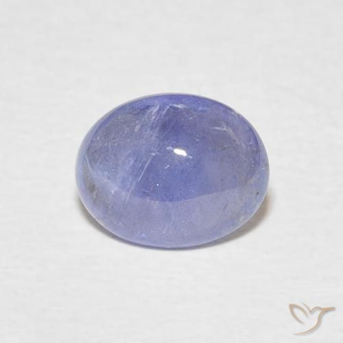 2.03ct Natural Azul violeta intenso tanzanita, Ovalada, Transparente