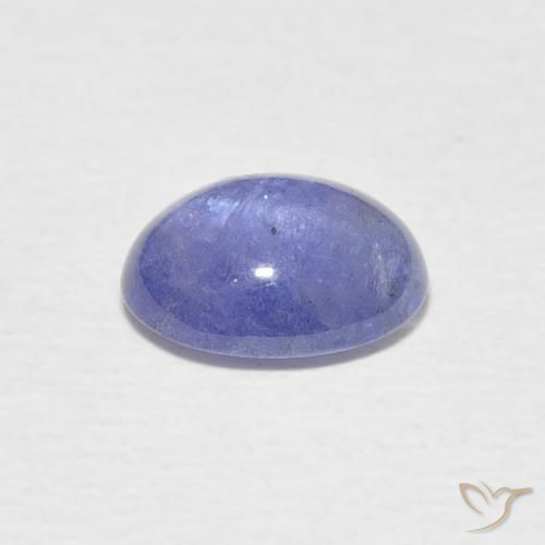 Tanzanita Azul violeta intenso natural de 2.03 ct, Ovalada, Transparente