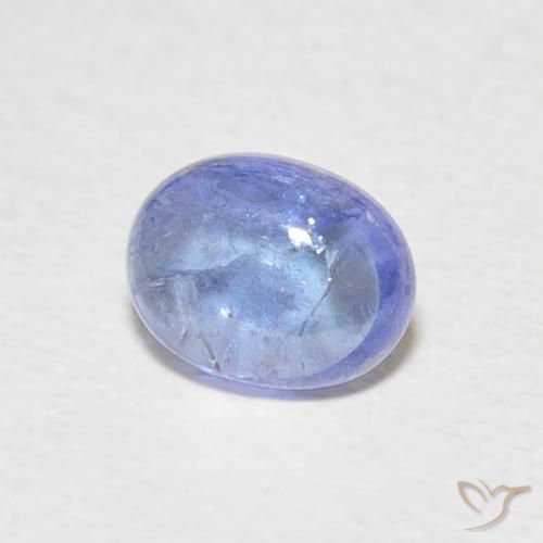 Tanzanita Azul oscuro natural de 1.57 ct, Ovalada, Transparente