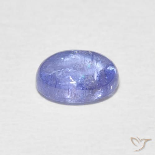 Tanzanita Azul oscuro natural de 1.57 ct, Ovalada, Transparente