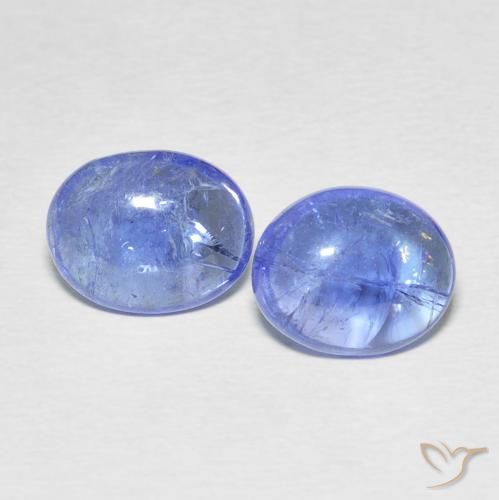 5.66ctw Natural Azul violeta intenso tanzanita, Ovalada, Transparente