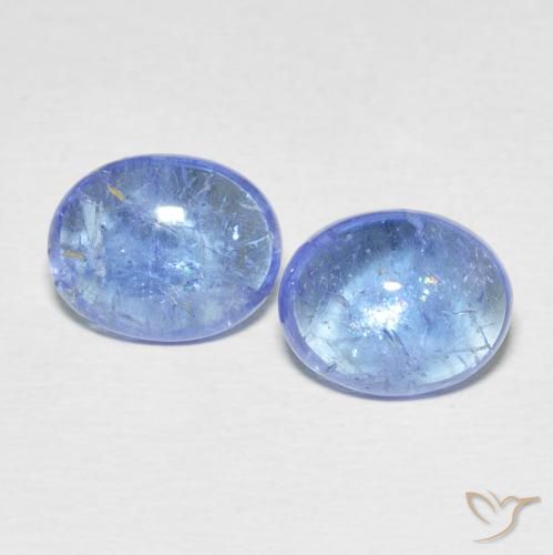 6.68ctw Natural Azul claro tanzanita, Ovalada, Transparente