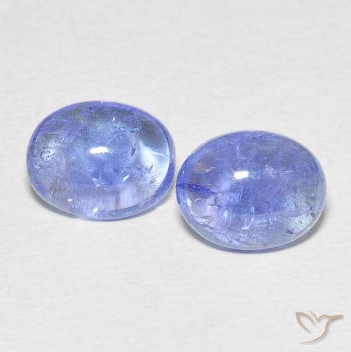 6.76ctw Natural Azul violeta intenso tanzanita, Ovalada, Transparente