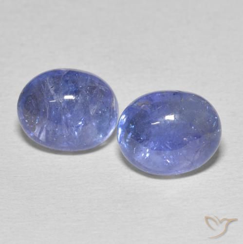 7.21ctw Natural Azul violeta intenso tanzanita, Ovalada, Transparente