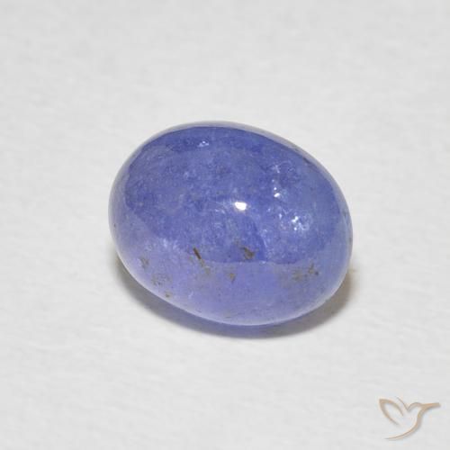 Tanzanita Azul violeta intenso natural de 3.04 ct, Ovalada, Translúcido