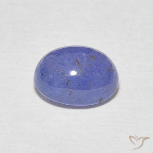 Tanzanita Azul violeta intenso natural de 3.04 ct, Ovalada, Translúcido
