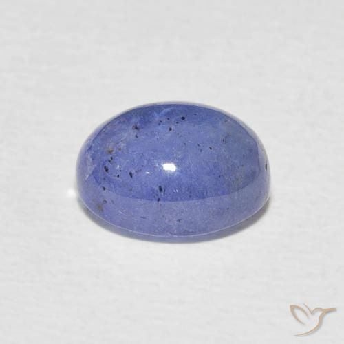 Tanzanita Azul violeta intenso natural de 3.21 ct, Ovalada, Translúcido