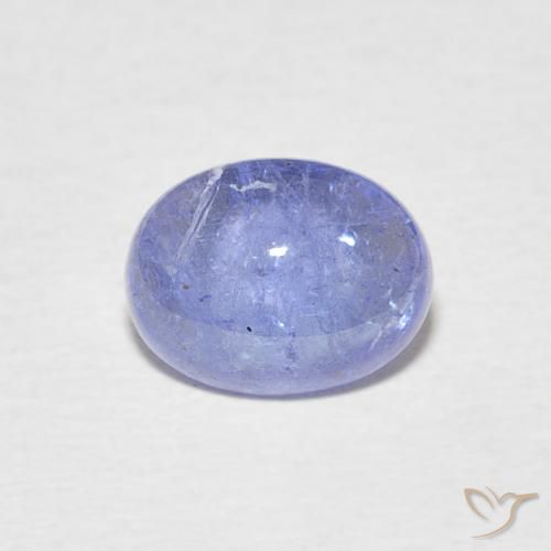 2.42ct Natural Azul claro tanzanita, Ovalada, Transparente