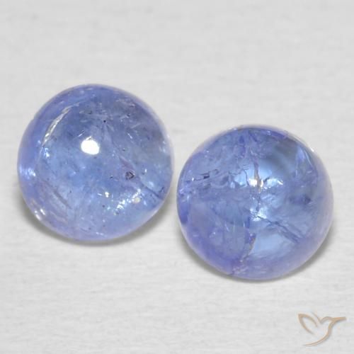 1.53ctw Natural Azul violeta intenso Tanzanita, Redondo, Transparente