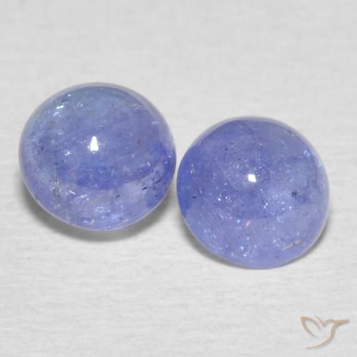 1.39ctw Natural Azul violeta intenso tanzanita, Redondo, Transparente