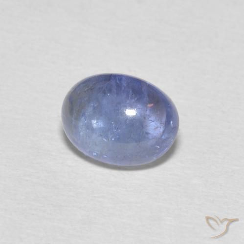 Tanzanita Azul púrpura claro natural de 1.76 ct, Ovalada, Transparente