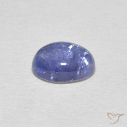 Tanzanita Azul púrpura claro natural de 1.76 ct, Ovalada, Transparente